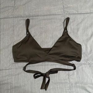 Hollister Black Wrap Bikini Top
